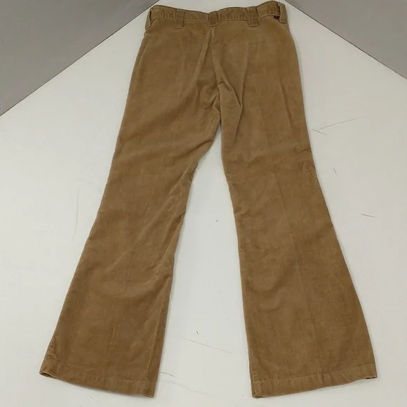 Vintage Hipster Chenille Pants 29.5 Waist 60s 70s Groovy Mod Sixties Seventies
